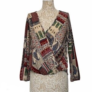 Vintage Havana long sleeve top with crochet back